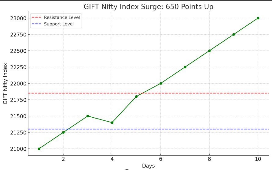 GIFT Nifty Jumps 650 Points: Today's Trading Setup and Market Outlook
